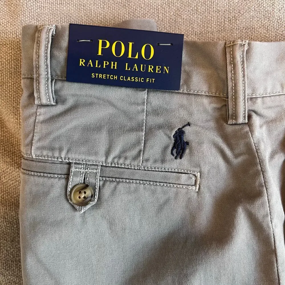 POLO Ralph Lauren Chinos Stretch Classic Fit in Gray Men's 40W 34L